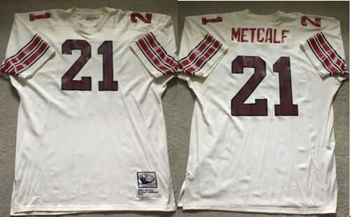 St.Louis Cardinals #21 Terry Metcalf White Mitchell ness jersey