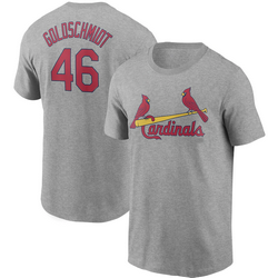 St.Louis Cardinals #46 Paul Goldschmidt Gray Baseball Shirt
