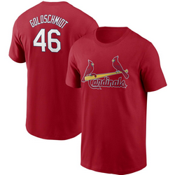 St.Louis Cardinals #46 Paul Goldschmidt Red Baseball Shirt