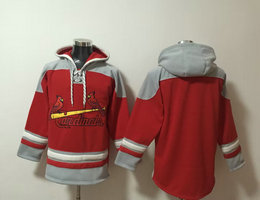 St.Louis Cardinals Blank Red All Stitched Hooded Sweatshirt
