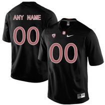 Stanford Cardinal Customized College Blackout Authentic Stitched NCAA Jersey