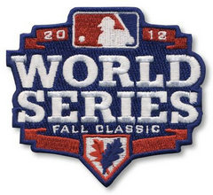 Stitched 2012 Baseball World Series Logo Jersey Sleeve Patch Fall Classic Detroit Tigers