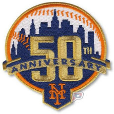 Stitched 2012 New York Mets 50th Anniversary Patch