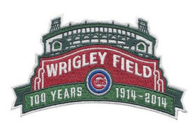 Stitched 2014 Baseball Chicago Cubs Wrigley Field's 100th Anniversary Baseball Season