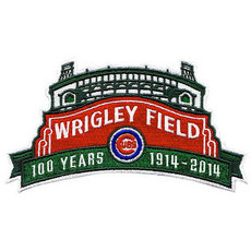 Stitched 2014 Chicago Cubs Wrigley Field's 100th Anniversary Baseball Season Jersey Sleeve Patch