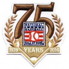 Stitched 2014 National Baseball Hall Of Fame 75th Anniversary Jersey Patch