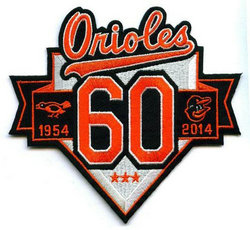 Stitched Baseball 2014 Baltimore Orioles 60th Anniversary Season Jersey