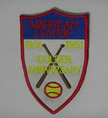 Stitched Baseball American League 1901-1951 Golden Anniversary Jersey Patch