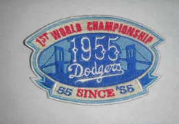 Stitched Baseball Los Angeles Dodgers 1955 Jersey Patch