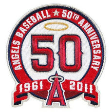 Stitched Los Angeles Angels 50th Anniversary Jersey Patch