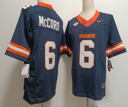Syracuse Orange #6 Kyle McCord Navy F.U.S.E. Stitched NCAA Jersey