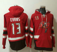 Tampa Bay Buccaneers #13 Mike Evans Red All Stitched Pullover Hoodie