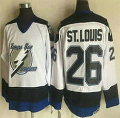 Tampa Bay Lightning #26 Martin St. Louis White CCM Throwback Stitched NHL Jersey
