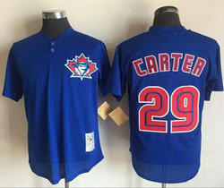 Tampa Bay Rays #29 Joe Carter Blue Mitchell And Ness 1997 Throwback Stitched MLB Jersey