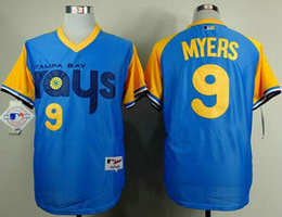 Tampa Bay Rays #9 Wil Myers Light Blue 1988 Turn Back The Clcok Authentic stitched MLB jersey