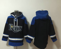 Tampa Bay Rays Blank Black MLB Stitched Hoodies