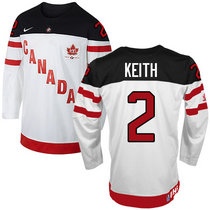 Team Canada #2 Duncan Keith White 100th Anniversary Authentic Stitched NHL Jerseys