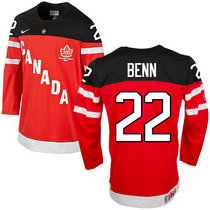 Team Canada #22 Jamie Benn Red 100th Anniversary Authentic Stitched NHL Jerseys