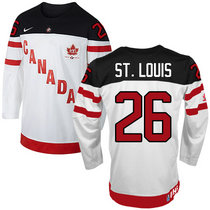 Team Canada #26 St.Louis White 100th Anniversary Authentic Stitched NHL Jerseys