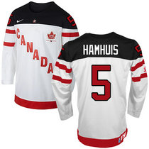 Team Canada #5 Dan Hamhuis White 100th Anniversary Authentic Stitched NHL Jerseys
