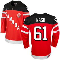 Team Canada #61 Rick Nash Red 100th Anniversary Authentic Stitched NHL Jerseys