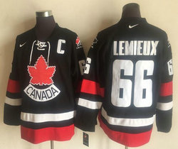 Team Canada #66 Mario Lemieux 2002 Olympic Nike Throwback Stitched NHL Jersey