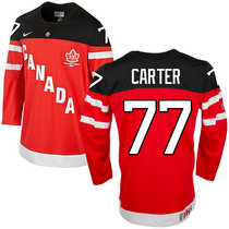 Team Canada #77 Jeff Carter Red 100th Anniversary Authentic Stitched NHL Jerseys