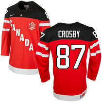 Team Canada #87 Sidney Crosby Red 100th Anniversary Authentic Stitched NHL Jerseys