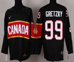 Team Canada #99 Wayne Gretzky Black 2014 Olympics Stitched NHL Jersey