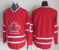 Team Canada Blank Red 2010 Olympics Stitched NHL Jersey