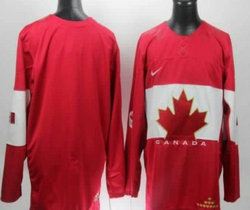 Team Canada Blank Red 2014 Olympics Stitched NHL Jersey
