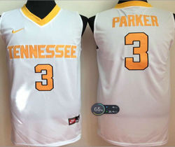 Tennesse Volunteers #3 Candace Parker White College Basketball Jersey