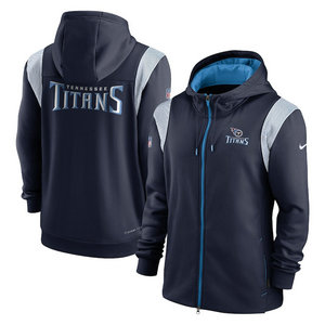 Tennessee Titans 2023 Navy zipper Hooded Sweatshirt 2