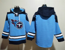 Tennessee Titans Blank light blue All Stitched Hooded Sweatshirt