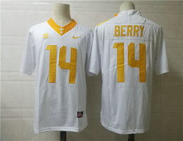 Tennessee Volunteers #14 Eric Berry Orange White Authentic Stitched NCAA Jersey