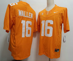 Tennessee Volunteers #16 Morgan Wallen Orange F.U.S.E Authentic stitched Football jersey