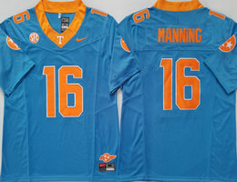 Tennessee Volunteers #16 Peyton Manning Blue F.U.S.E Authentic stitched Football jersey