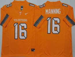 Tennessee Volunteers #16 Peyton Manning Orange 2025 Authentic stitched Football jersey