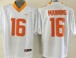 Tennessee Volunteers #16 Peyton Manning White Stitched NCAA Jersey