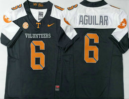 Tennessee Volunteers #6 Joey Aguilar Gray and White NCAA Stitched Jersey
