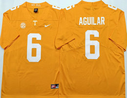 Tennessee Volunteers #6 Joey Aguilar Orange NCAA Stitched Jersey