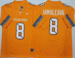 Tennessee Volunteers #8 Nico Iamaleava Orange 2025 Authentic stitched Football jersey