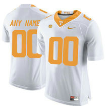 Tennessee Volunteers Customized College White Authentic Stitched NCAA Jersey