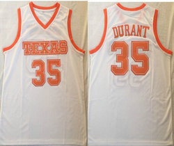 Texas Longhorns #35 Kevin Durant White College Basketball Jersey