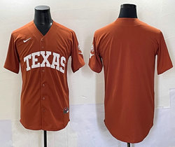 Texas Longhorns Blank Orange Ncaa baseball jersey