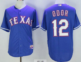 Texas Rangers #12 Rougned Odor Blue Authentic Stitched MLB jersey