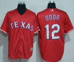 Texas Rangers #12 Rougned Odor Red Game Authentic Stitched MLB jersey