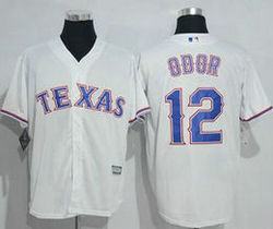 Texas Rangers #12 Rougned Odor White Game Authentic Stitched MLB jersey