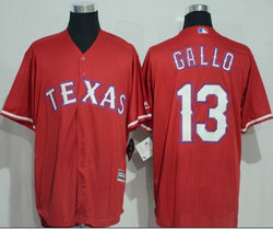 Texas Rangers #13 Joey Gallo Red Game Authentic Stitched MLB jersey