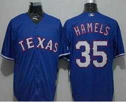 Texas Rangers #35 Cole Hamels Blue Game Authentic Stitched MLB jersey
